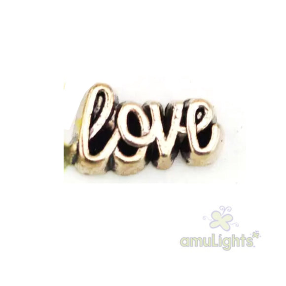 Love Charm - gold toned