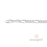 3.8mm Thick Figaro 925 Sterling Silver Chain