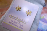 Daisy Earrings; Gold