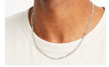 3.8mm Thick Figaro 925 Sterling Silver Chain