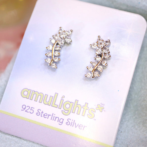 Flower Stem Earrings