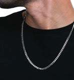 3.8mm Thick Curb 925 Sterling Silver Chain