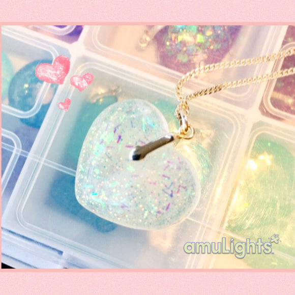 SnowDrop: Medium Heart Pendant