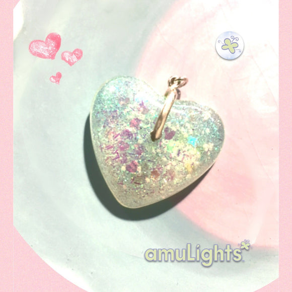 SnowDrop: Large Heart Pendant 2