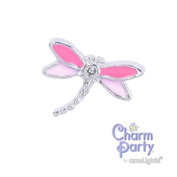 Pink Dragonfly Charm