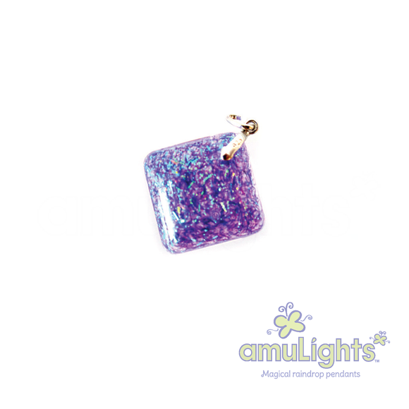 Purple RainbowDrop: Diamond Pendant