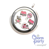 Pink Rattle Charm
