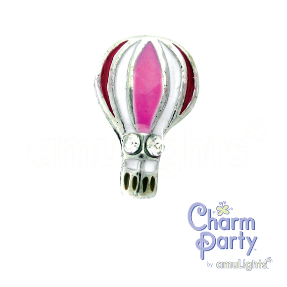 Pink Hot Air Balloon Charm