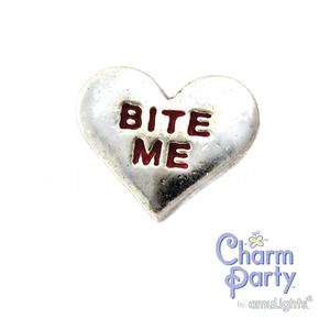 Bite Me Heart Charm