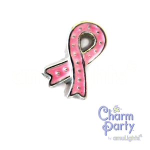 Pink Ribbon Charm