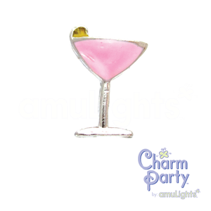 Pink Cocktail Charm