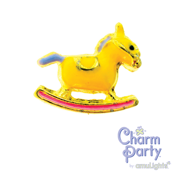 Yellow Rocking Horse Charm