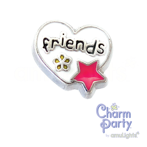 Friends Heart Charm