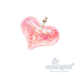 Baby Pink Mermaid DewDrops: Medium Heart Pendant
